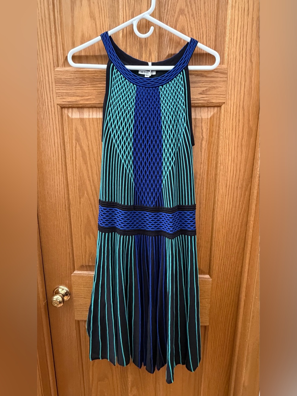 NWT ADORE Pleated Knit Sleeveless  Mermaidcore Cocktail Party Dress Size XL